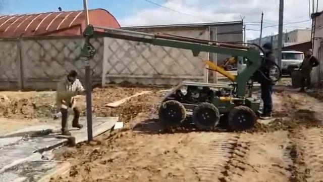 Мини ямобур Тулпар для закручивание винтовых свай. Производитель ООО «Фундмонтаж». смотреть онлайн