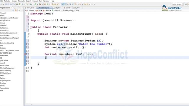 Java program to calculate factorial of any number ??? | Factorial of any number. смотреть онлайн