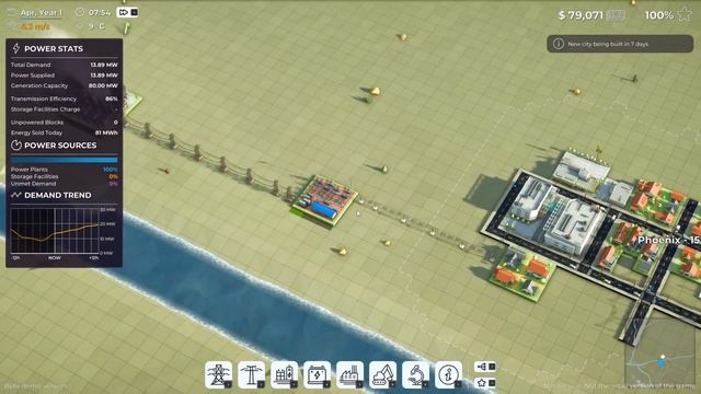 Build NUCLEAR POWER PLANTS & Construct ULTIMATE Power Grid for Cities | Power to the People Gamepla смотреть онлайн