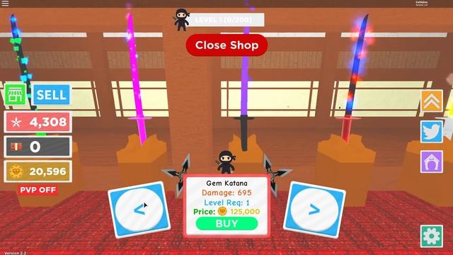 НОВАЯ КАТАНА и ПИТОМЕЦ в СИМУЛЯТОРЕ НИНДЗЯ! КОД Ninja Masters Roblox Simulator смотреть онлайн