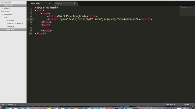 HTML5 | How to draw a Doughnut chart using ChartJS смотреть онлайн