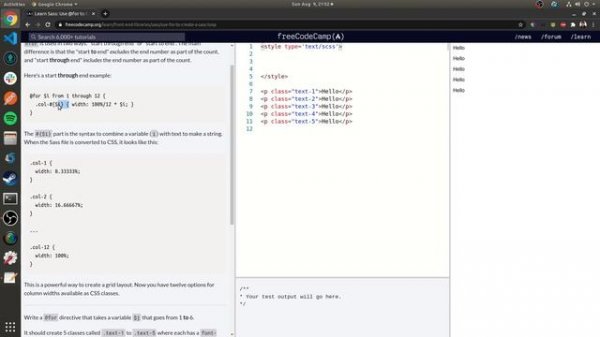 Sass | Front End Libraries | Free Code Camp