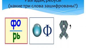 Презентация Буква Ф