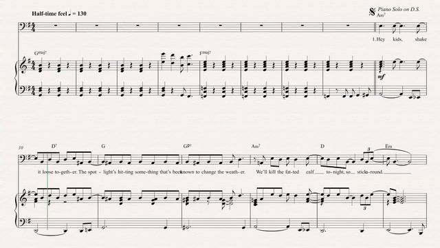 Bassoon - Bennie and the Jets - Elton John Sheet Music, Chords, and Vocals смотреть онлайн