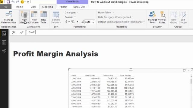 How To Calculate Percent Profit Margins In Power BI смотреть онлайн