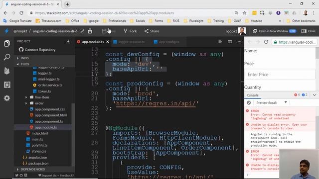 Angular Coding Session Learn Dependency Injection | Practical | 7/8 смотреть онлайн