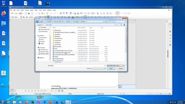 Opening a document in LibreOffice смотреть онлайн