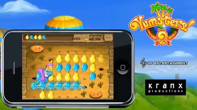 Yumsters 2 fruity, musical puzzle game on iPhone and iPod Touch смотреть онлайн