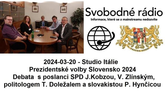 2024-03-20 - Studio Itálie - Prezidentské volby Slovensko 2024 - Debata s poslanci SPD .... смотреть онлайн