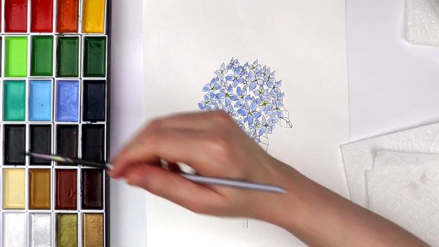Watercolor Hydrangea Bouquet: Creative Tuesday Project смотреть онлайн