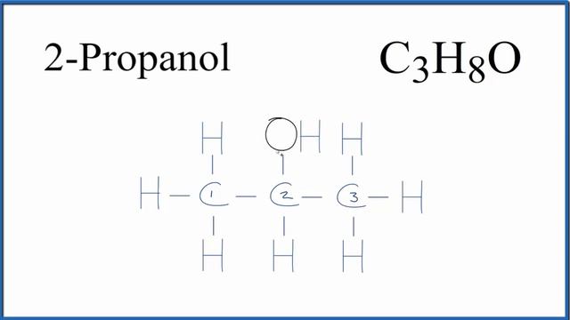 Molecular Structure and Lewis Structure for 2-Propanol (Isopropyl alcohol) смотреть онлайн