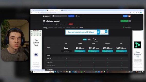 Create a FREE Minecraft Server with Minefort! Tutorial + Review