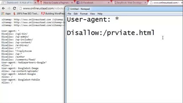 Search Engine Optimization in Hindi Urdu Part 43 Off Page Robots txt File смотреть онлайн