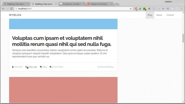 Build Complete Blog + CMS with Laravel 5.x & AdminLTE - Display all posts - Part 2 смотреть онлайн