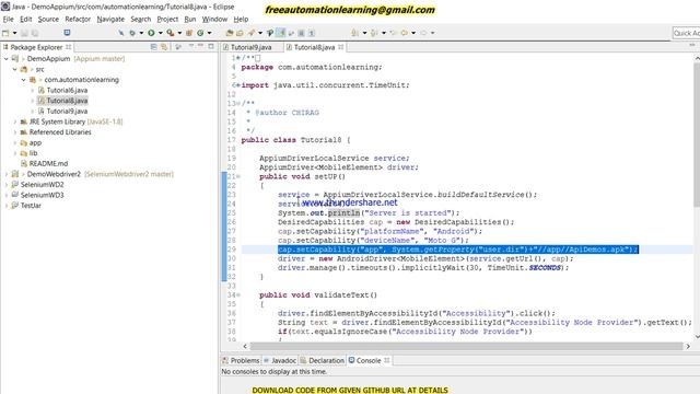 Appium : How to run mobile test script without having APK file : Tutorial 11 смотреть онлайн
