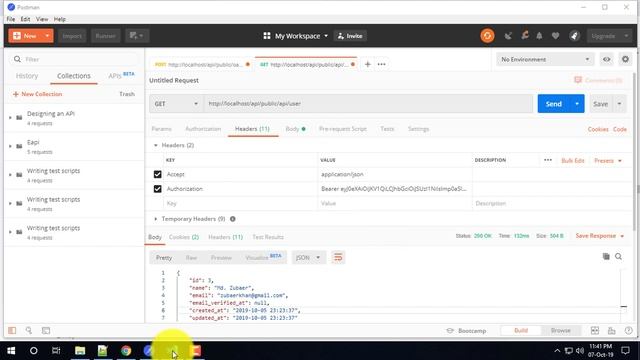 Rest Api bangla tutorial | laravel passport Restfull API Resister a user Part-04 смотреть онлайн