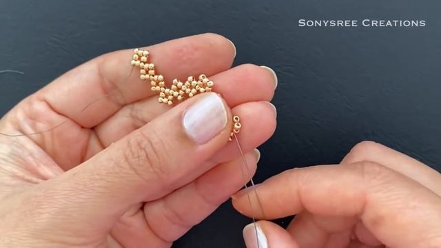 Zigzag Necklace || DIY Beaded Necklace #sonysreecreations