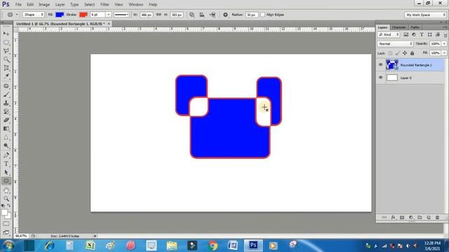 Rounded Rectangle Tool & Ellipse in Photoshop || राउन्डेड रेक्टेंगल टूल व एलिप्स टूल की पूरी जानकार смотреть онлайн