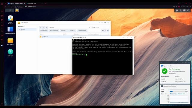 Synology Kopieren von Docker Volumes смотреть онлайн