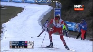 Шипулин vs Свендсен СУПЕРФИНИШ. Хохфильцен. Эстафета. 13.12.15