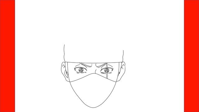 How To Draw Kakashi Double Mangekyou Sharingan From Naruto - Step By Step Drawing смотреть онлайн