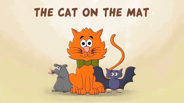 Легкое чтение на английском с детьми. The cat on the mat. Практикуем -at. смотреть онлайн