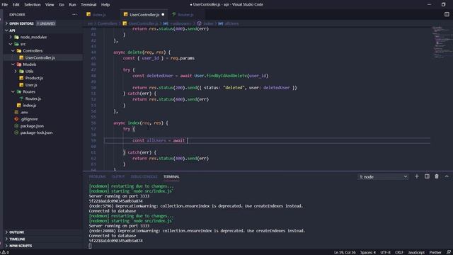 React + NodeJs + MongoDB - 4: Aplicação fullstack: Comércio Local - Backend смотреть онлайн
