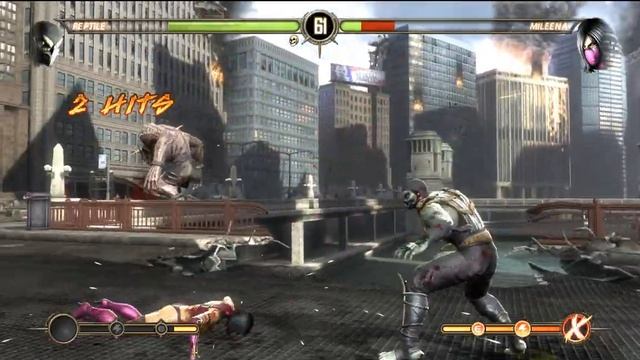 Mortal kombat 9 прохождение лестницы за Рептилию смотреть онлайн