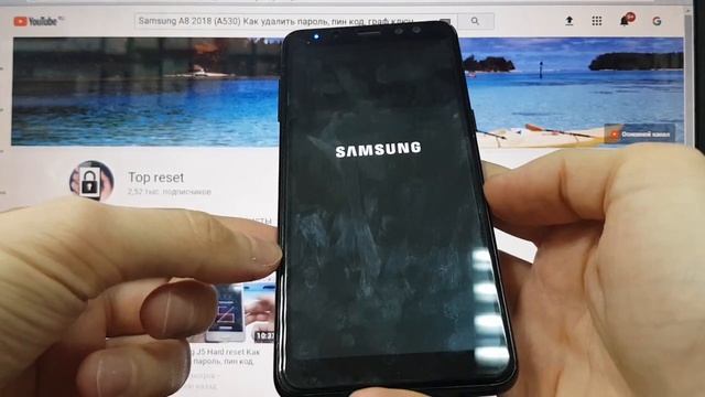 Samsung A8 2018 A503 Как удалить пароль, пин код, графический ключ Hard reset смотреть онлайн