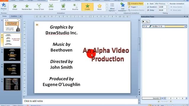 How To...Create Rolling Credits in PowerPoint 2010 смотреть онлайн