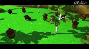 Три Богатыря - Илья Муромец помогает местному населению. Часть Первая ( Серия 9)