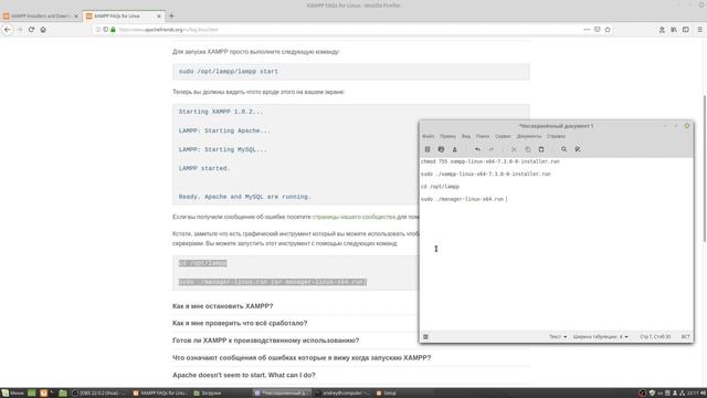 Как установить Xampp в Linux Mint 19 смотреть онлайн