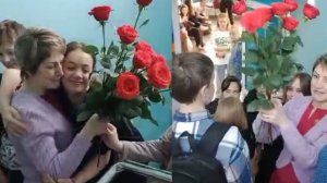 Как школьники поздравили учителя с Днём Рождения