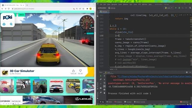 Self Driving Game with Python and OpenCV - Part 3 смотреть онлайн