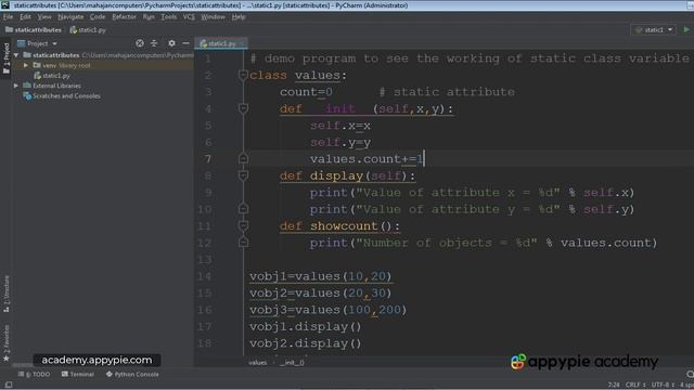 Static attributes - Lesson 106 смотреть онлайн