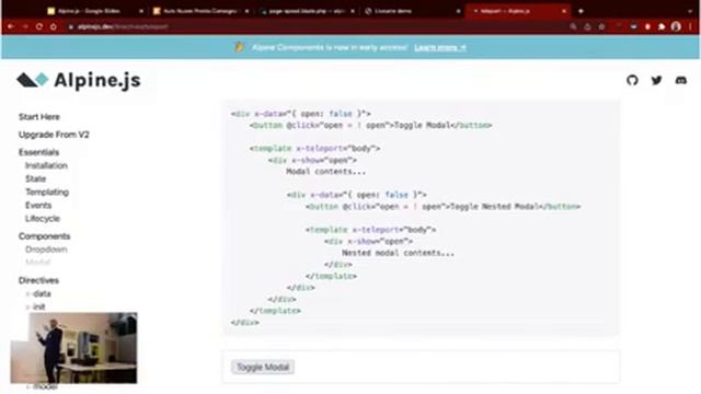 Alpine.js: the outsider Javascript Framework смотреть онлайн
