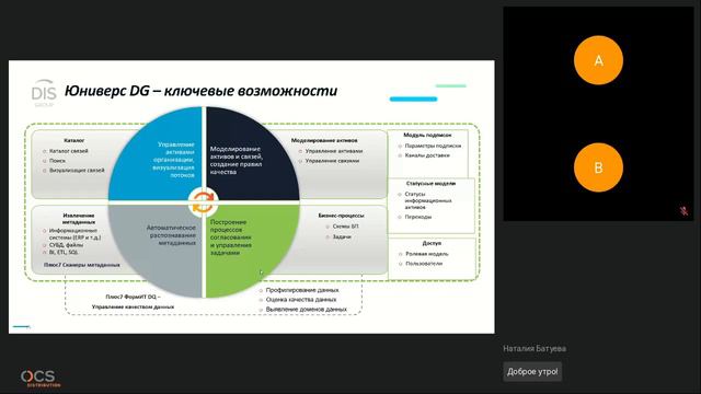 Обзор возможностей решения Universe Data Governance