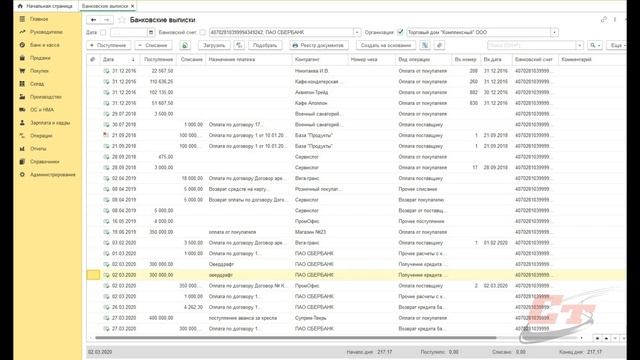 Как оформить овердрафт в программе 1С? смотреть онлайн
