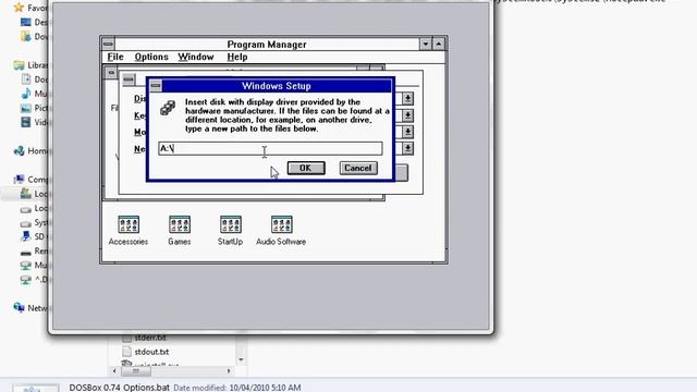how to run Windows 3.1 in dosbox (high colour, sound, ect) смотреть онлайн
