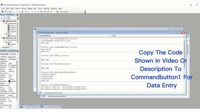 Excel VBA Easy Code Data Form With Blank Labels, Filled From Cell Headers For Multiple Worksheets смотреть онлайн