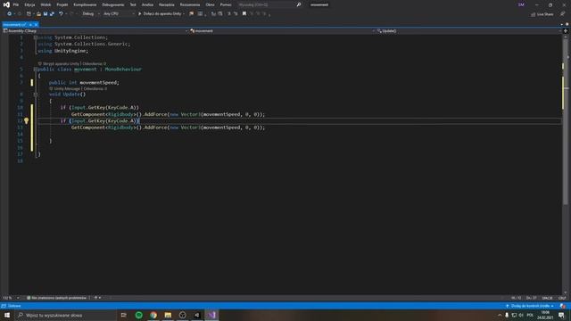 AddForce 3D movement | Unity tutorial смотреть онлайн