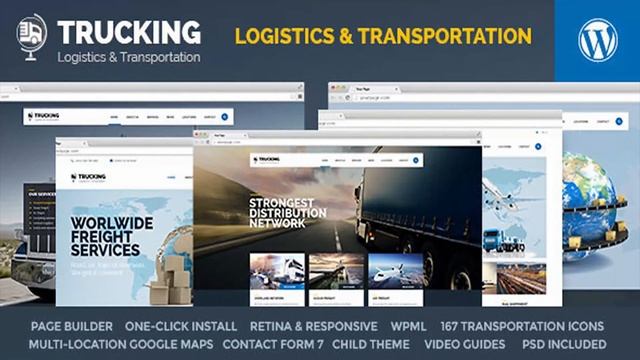 Trucking - Transportation & Logistics WordPress | Themeforest Website Templates and Themes смотреть онлайн