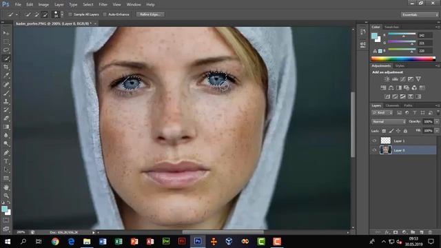 Adope Photoshop Professional CS6 | Color Replacement Tool смотреть онлайн