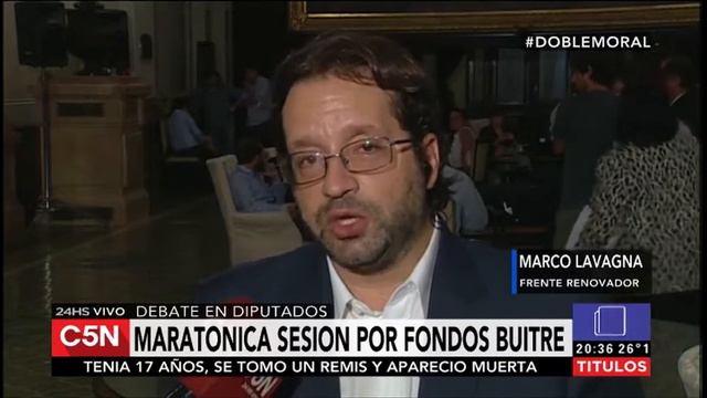C5N – Debate en Diputados por buitres: entrevista a Marcos Lavagna смотреть онлайн