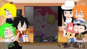 Реакция мугивар на ТТ Gacha Club one piece до тс