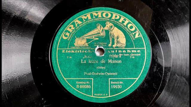 La lettre de Manon - Paul-Godwin-Quintett (1928) смотреть онлайн
