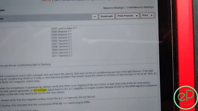 TOYOTA TACOMA TUNDRA HIGHLANDER EL AIRE ACONDICIONADO NO FUNCIONA смотреть онлайн