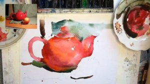 Правила акварели по-сырому. Для начинающих и не только. #акварель #натюрморт #этюд