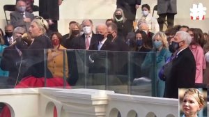 Lady Gaga поёт на инаугурации Байдена