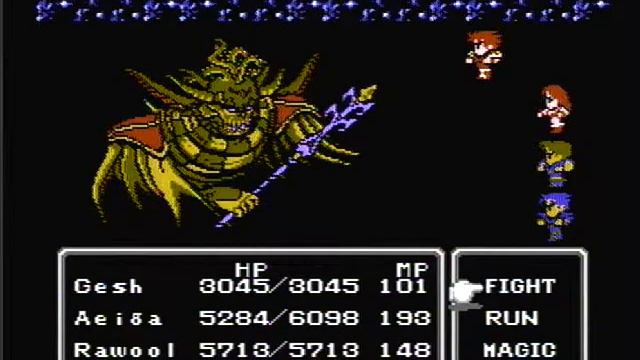 Final Fantasy II Final Boss + Ending (NES) смотреть онлайн